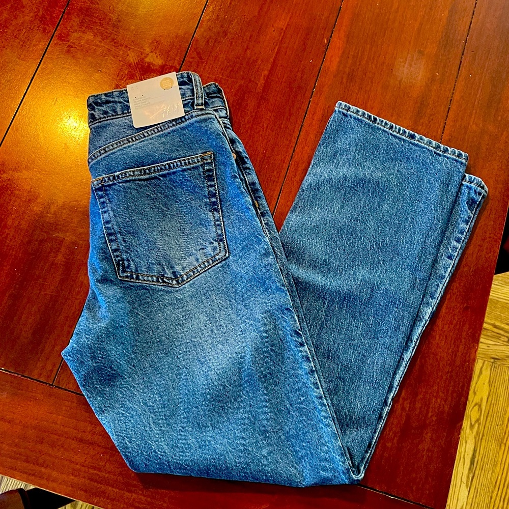 NWT H&M Women’s Straight Leg High Waist Jeans